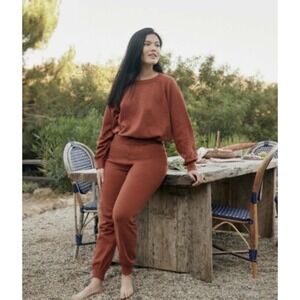 Christy‎ Dawn Knit Lounge Pants High Waist Casual Comfy XS